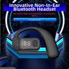 1pc Single Bluetooth 5.4 Ear Headphones Clip-On Headset Fashion Earbuds