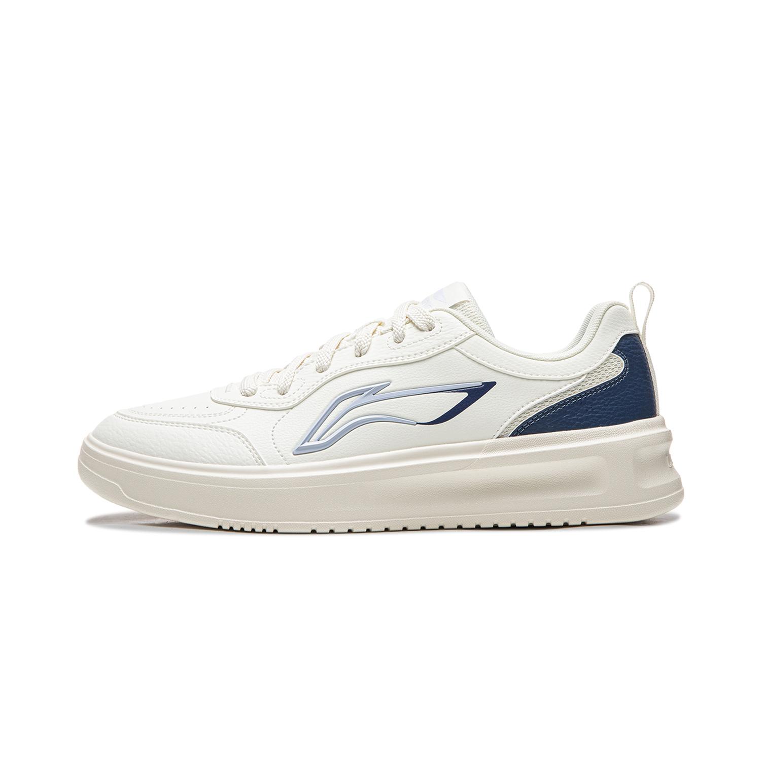 Li Ning Good Luck Low top Skateboard Shoes Men s White Blue AGCW077-2 39