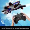 2025 New Kid's RC Foam Airplane Fighter Drone - Drop-Resistant Quadcopter for Elementary Students