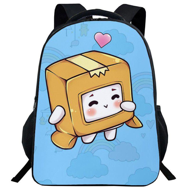 Lankybox Backpack Cartoon Schoolbag For Kids With Adjustable Padded Straps And Stylish Design