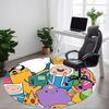 1pc Adventure Time Chair Carpet for Office Non-Slip, Soft & Comfortable, Carpet for Office, Gaming, Lightweight Round Floor Mat Yy251021009