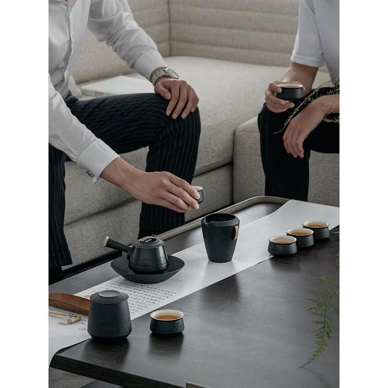 Edenus Premium Black Iron Glaze Chinese Gongfu Tea Set