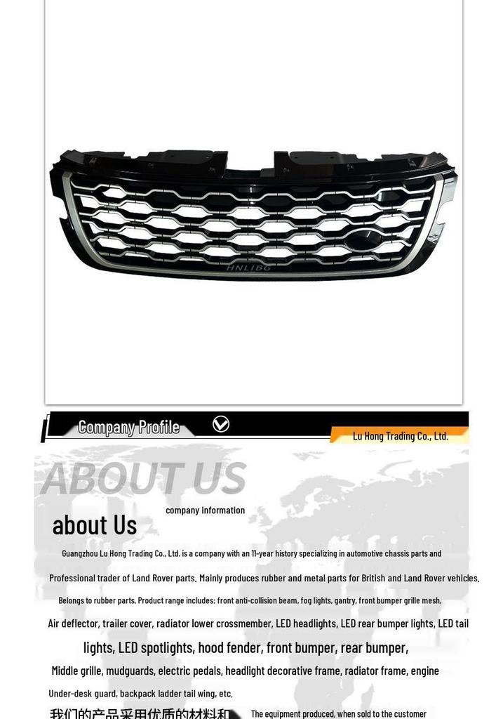 Compatible Grille for Land Rover Range Rover Evoque 2021 Model - Part Numbers LR155547, LR155545, LR155546