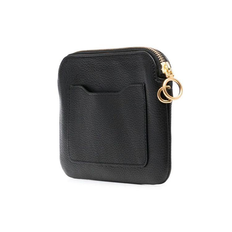 Tory Burch Perry Bombé Wristlet Women Clutch Black 79397-001