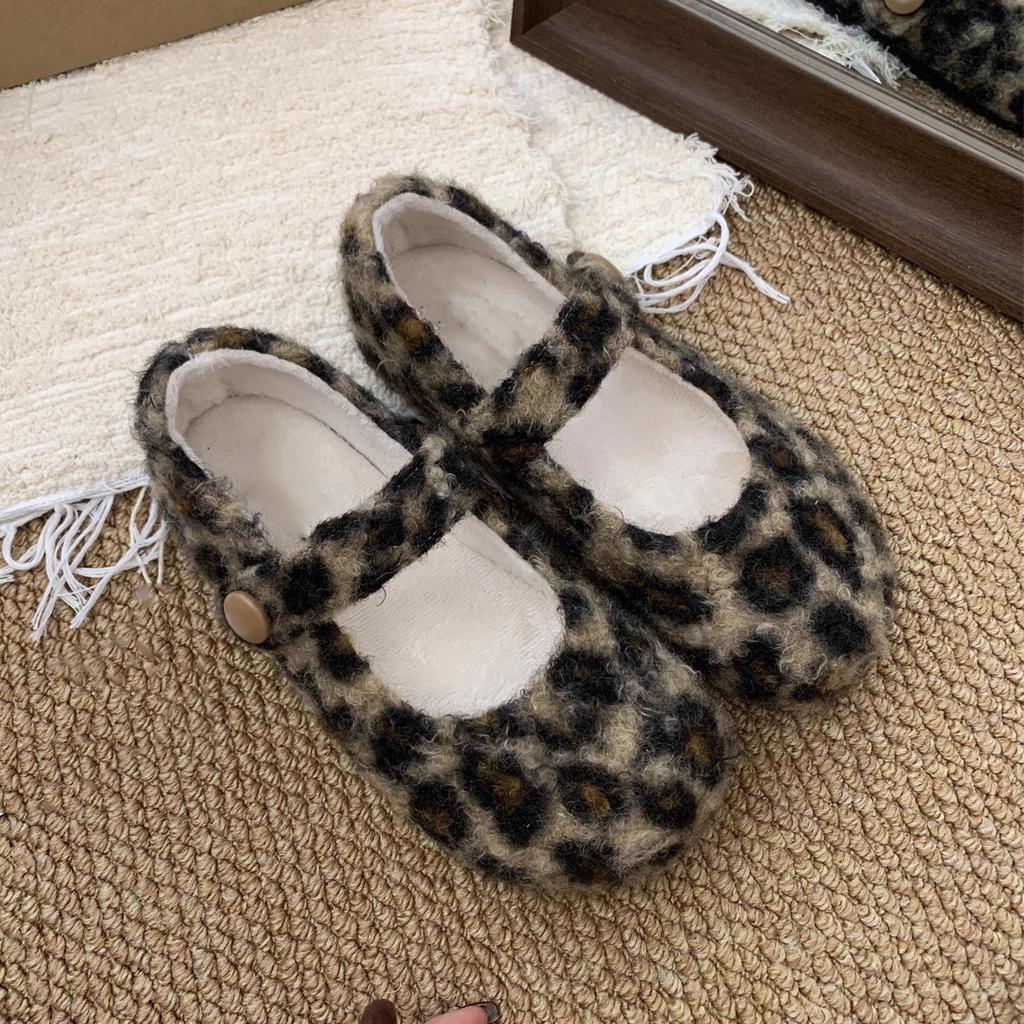 Fashion Retro Woman Shoes 2026 Winter New Women's Round Head Flat Shoe Comfort Anti Slip Women Mary Jane Shoes Zapatos De Mujer