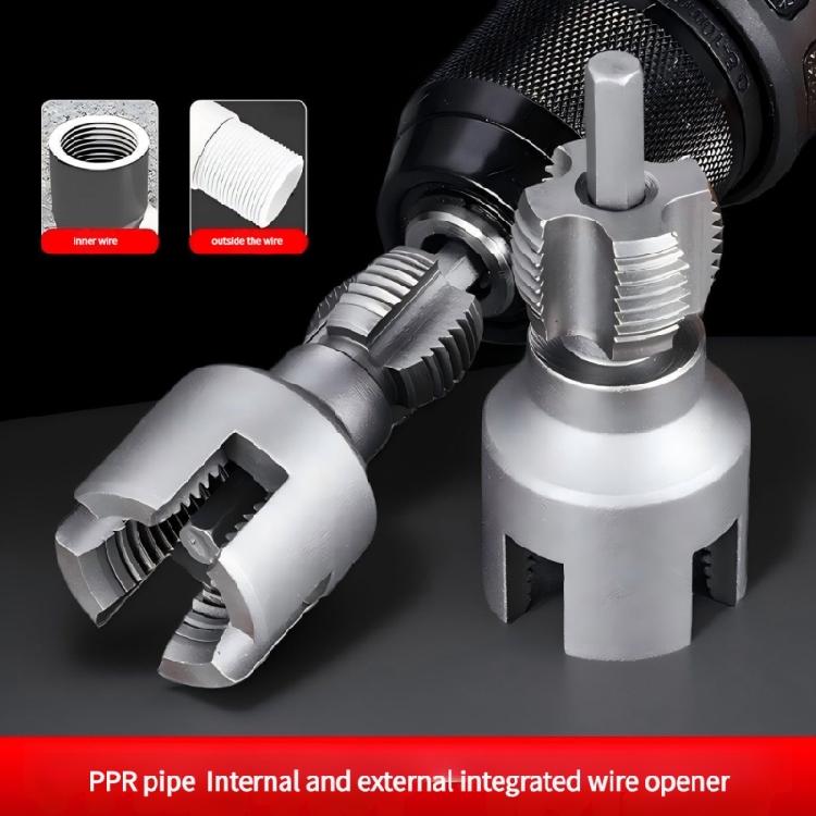 Electric Drill PVC Pipe Threader Kit PVC Thread Maker Tool for Electric Drill PVC Pipe Threader Internal Thread Opener