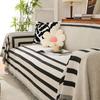 Modern Stripe Sofa Towel Blanket Cover 1 2 3 4 Seater Universal Couch Armchair Slipcover Sofa Throw For Pet Dogs Soft All -Season