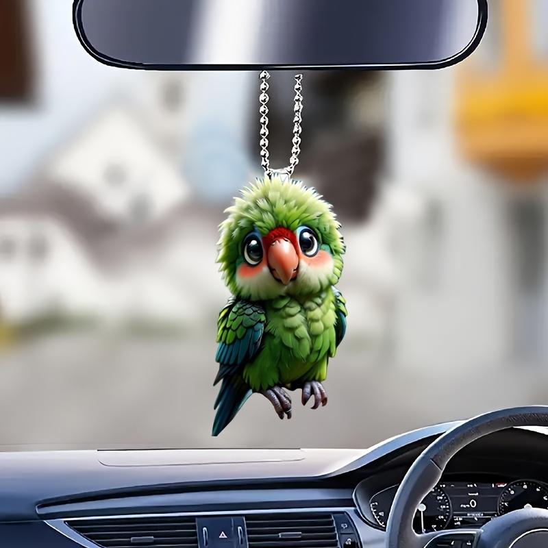 2/3pcs Acrylic Cartoon Animal Panda 2d Chain Pendant Schoolbag Accessory Key Chain Rearview Mirror Pendant Home Decoration Gift