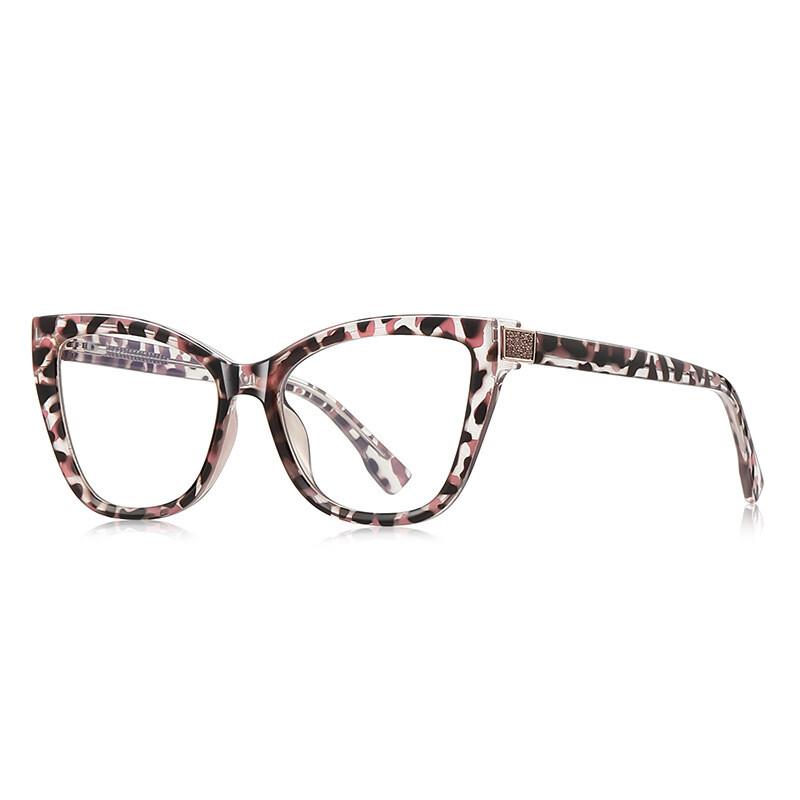 Female Eyewear Anti-blue Light Cat's Myopia Diopter Custom Eye Minus Feline Near Sight Stylish Made Ladies Spectacle Glasses Eyewear Prescription