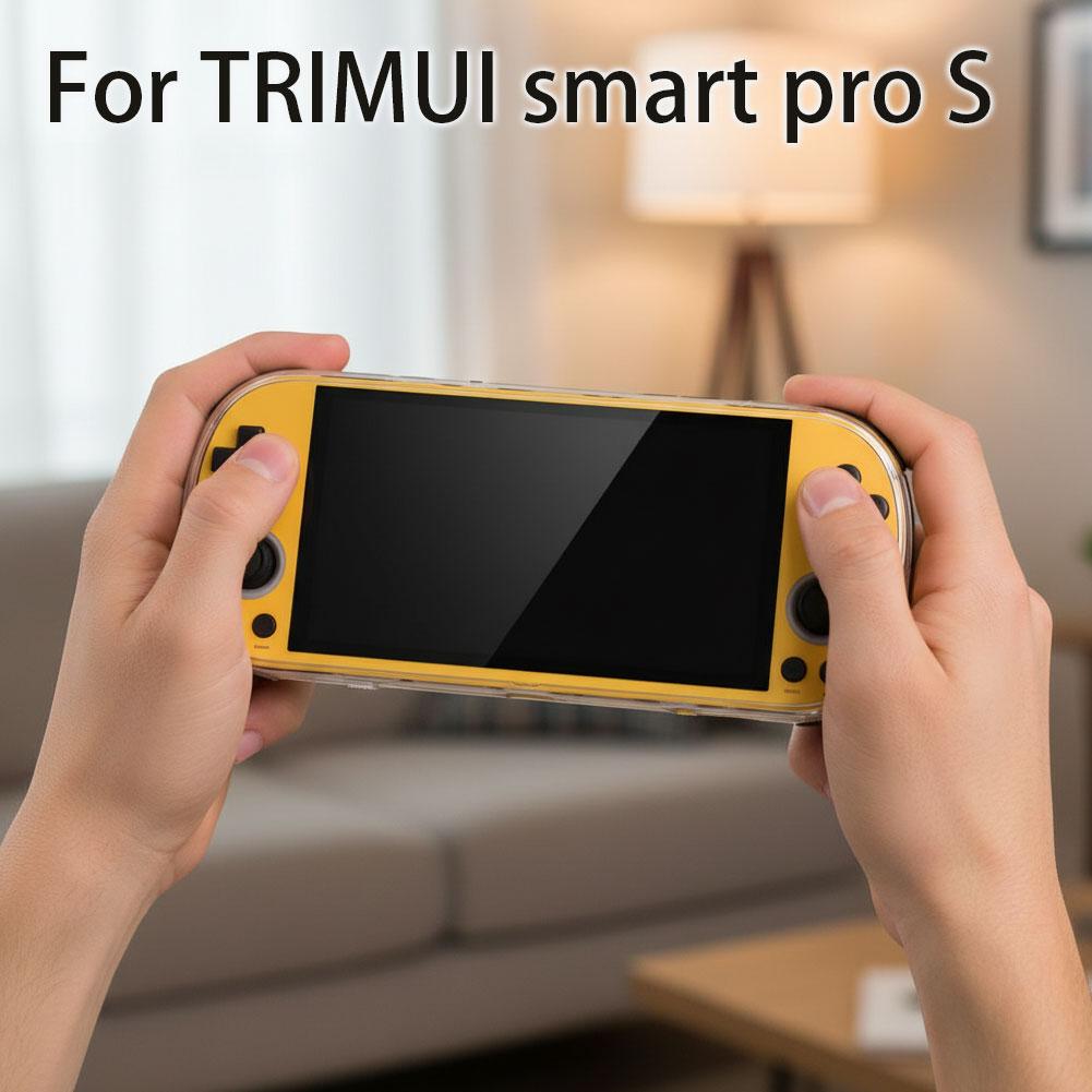 For TRIMUI Smart Pro S Handheld Protective Case TPU Soft Rubber Case PRO S Protective Cover Transparent Protective Cover