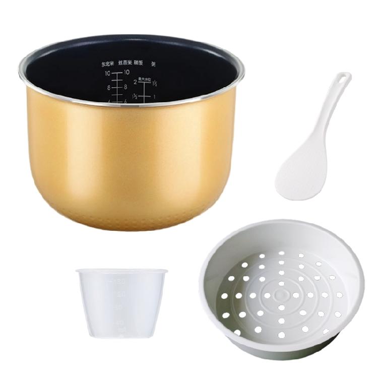 Practical Heat Efficient Rice Pot Insert Replacement 3L 4L 5L Size Option Nonstick Surfaces Suitable for Most Cookers