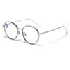 Glasses Round Semi-Metal Ring Glasses Women'S Tr90 Plain Mirrors Trend Flat Mirrors Men