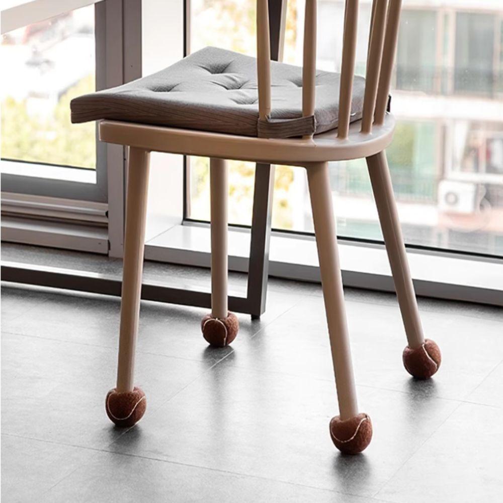 4pcs Mute Table and Chair Covers Non-Slip Tennis Like Foot Pads  Dining Chairs