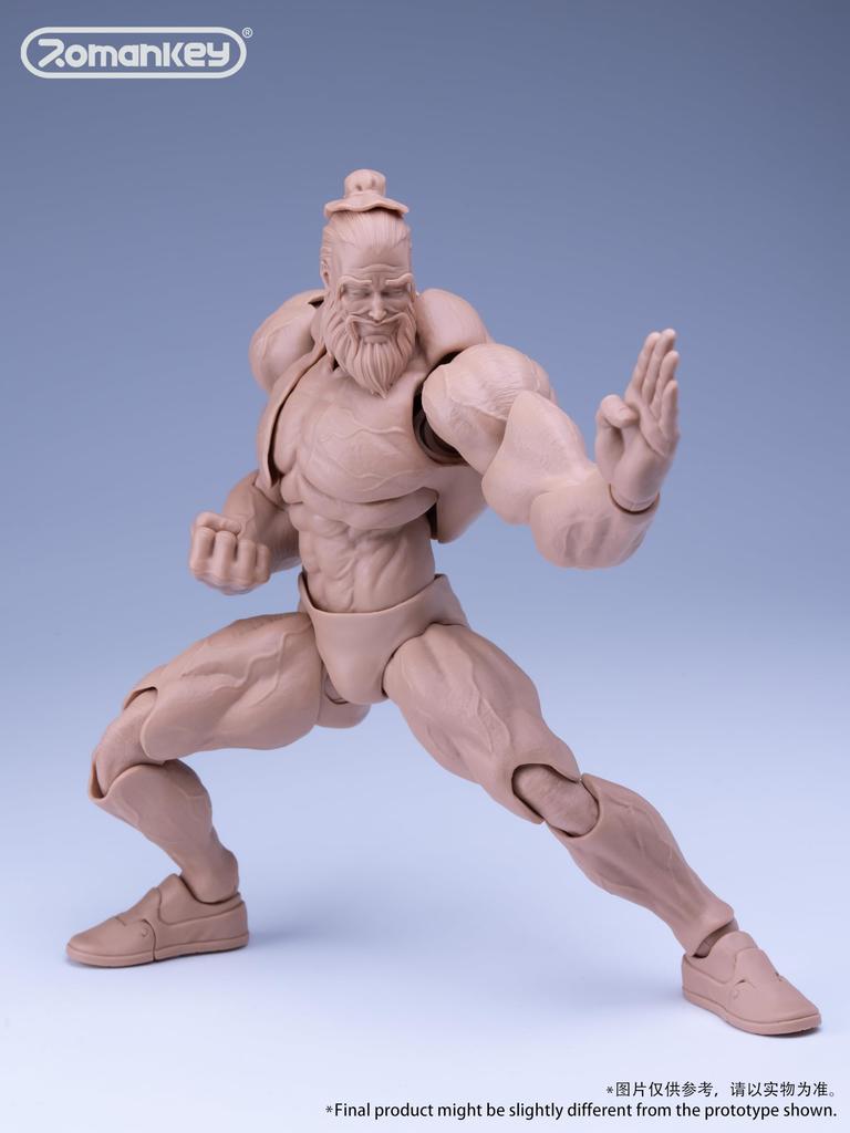Romankey Big Guy UMS003 Scale and PA Movable Male Normal 1/12 PVC, POM, Figure,