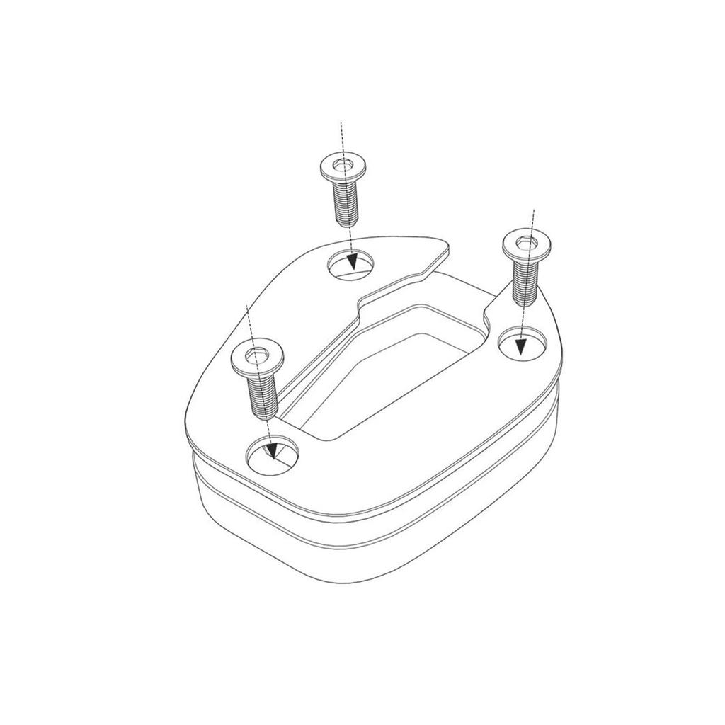 Apply To Honda CBR1000RR-R SP 2020-2023 2024 Accessories Motorcycle Side Bracket Extension Plate Bracket Extension CNC Aluminum (Black)