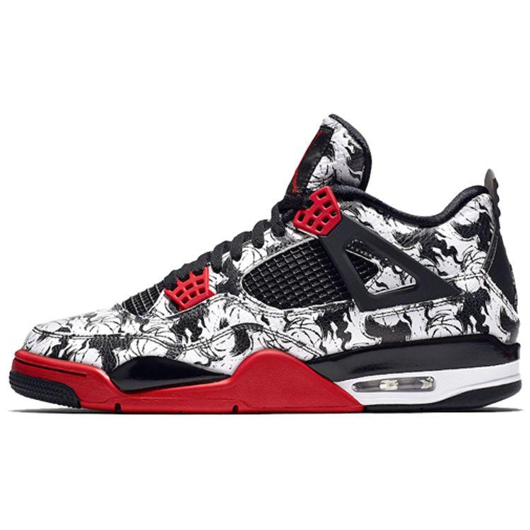 

Мужские кроссовки Air Jordan 4 Retro Tattoo Red Black Fire-Red BQ0897-006