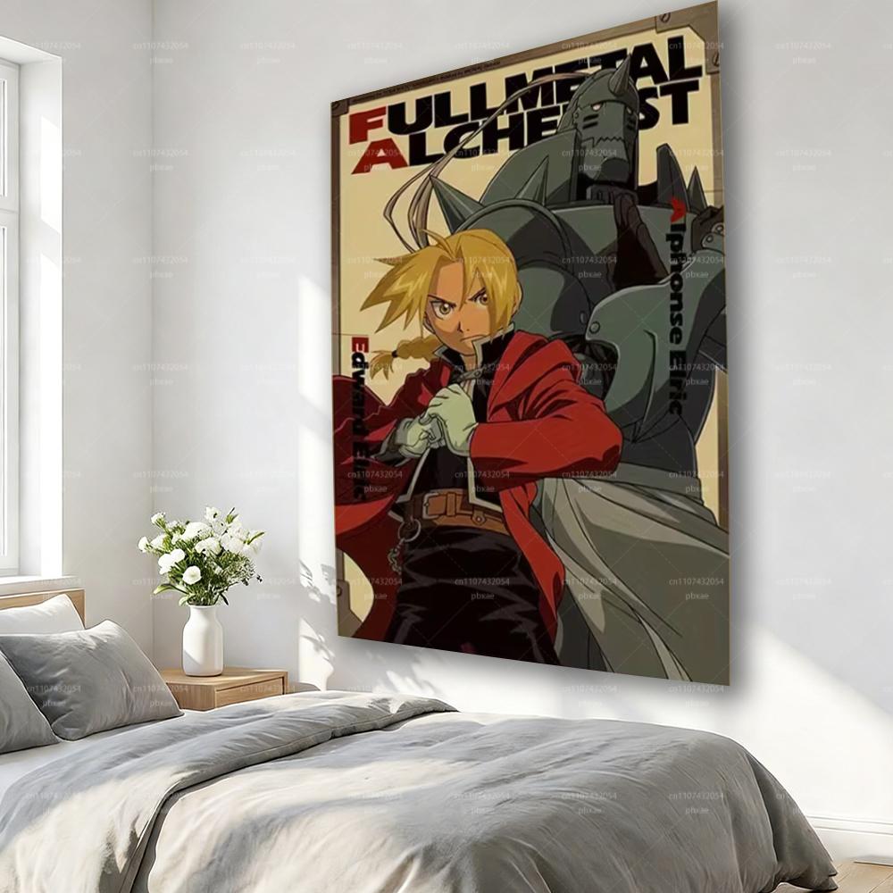 1pc Art Decoration Poster of Fullmetal Alchemist Unique Creative Wall Art Tapestry Suitable for Living Room Bedroom