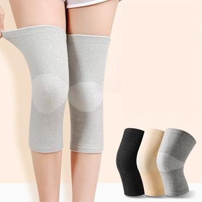 1 Pair Knee Warmers For Elderly Thermal Elastic Seamless Knitted Knee Pads Cold Weather Protection Winter Leg Joint Support