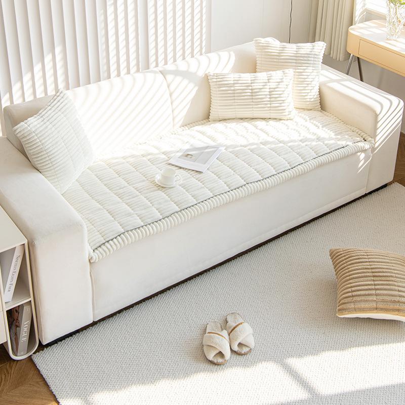 

New Corduroy Sofa Cushion Autumn And Winter Simple Living Room Seat Cushion Non-Slip Leather Sofa Backrest Cover Cloth Towel 70*70cm