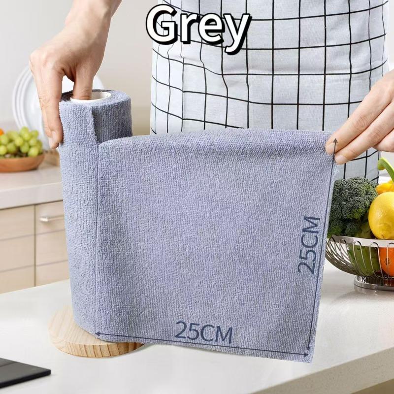 20x20cm Tear-off Cleaning Cloth Roll-Durable Reusable Dish Towel for Kitchen, Greaseproof and Quick Drying, Hand-tear Rags