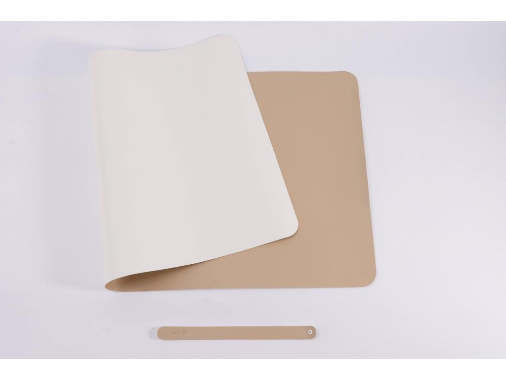 Leather Cartoon Mouse Pad with Logo Printing - Extra Large Double-Sided Desk Mat for Students