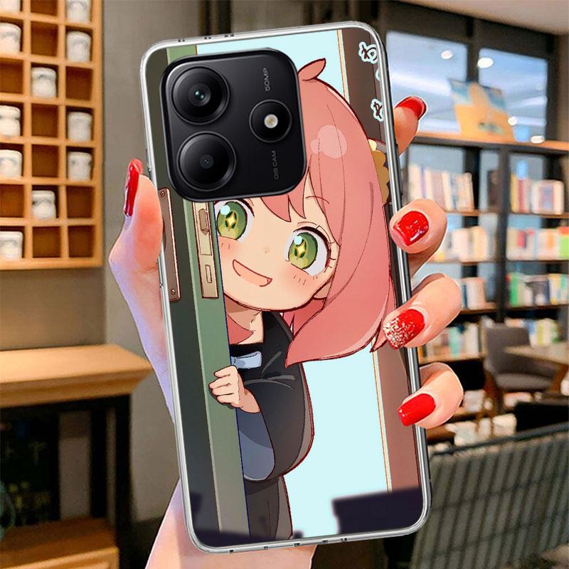 S-Spy Family Anya Phone Case For Xiaomi Redmi Note 15 14 13 12 11 10 Pro Plus 14S 12S 11S 11T 11E 10S Soft Fundas Shell Redmi No