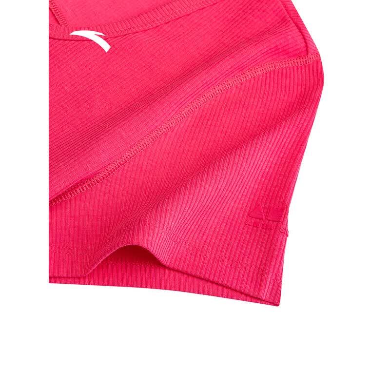 Anta Ballet Style Slim-Fit Knit Short Sleeve T-Shirt