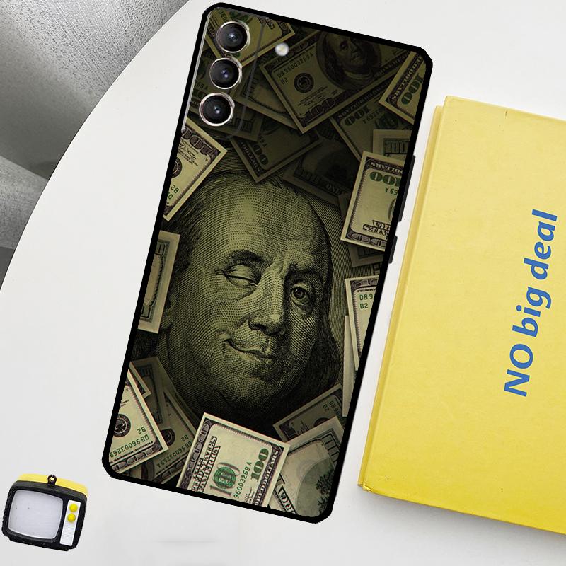 Pouzdro Benjamins Funda pro Samsung Galaxy S22 Ultra S23 FE S9 S10 Note 10 Plus Note 20 Ultra S20 S21 FE