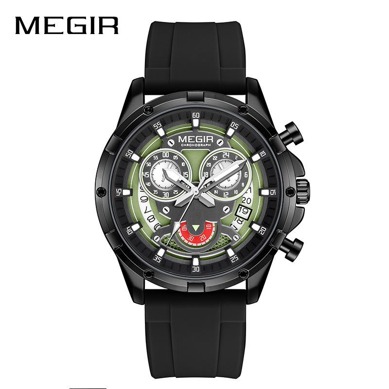 

MEGIR Casual Luxury Sport Watches for Men Fashion Military Wrist Watch Man Clock Chronograph Wristwatch чёрный