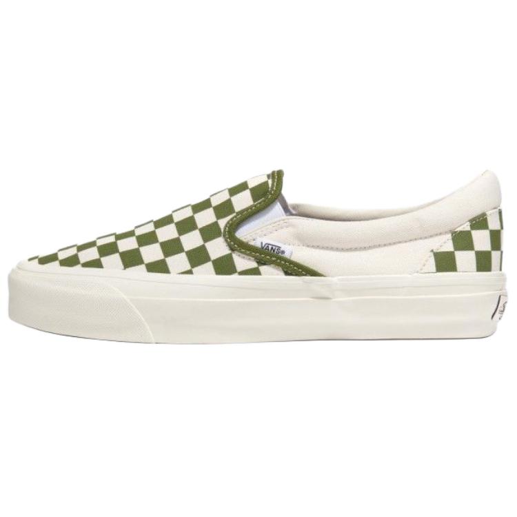 

Vans Premium Checkerboard Slip-On Reissue 98 LX Comfortable Low Top Skate Shoes Unisex sneaker Light-Green VN000CSECIB1 43