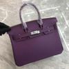 26 Neue Leder Damen Tasche Silberne Schnalle Platin Tasche Litschi Muster Erste Schicht Rindsleder 25cm/30cm Damen Tasche, Großhandel durch den Hersteller