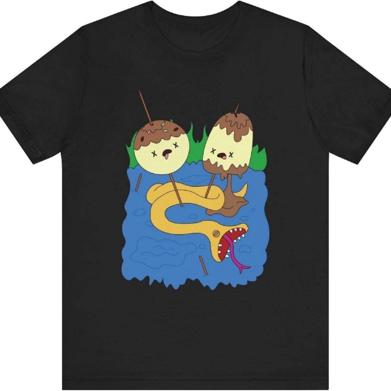 

Унісекс-футболка для дорослих Adventure Time з Принцесою Бульбашкою та Марселін, з коротким рукавом, чорна, розміри від S до 5XL XXL чорний