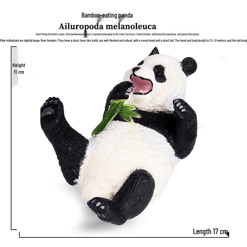 Children's Giant Panda and Cub Toy Set - Wild Animal Figure Model Ornament