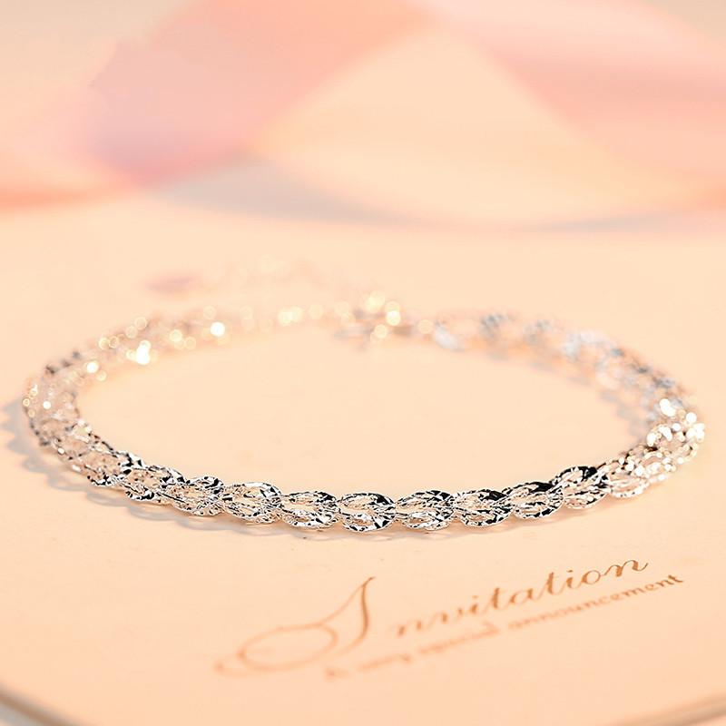 Lindon Zircon Bracelet Jewelry Geometric Bead Chain Link Bracelets Fashion Fine Wedding Gift for Girlfriend Women