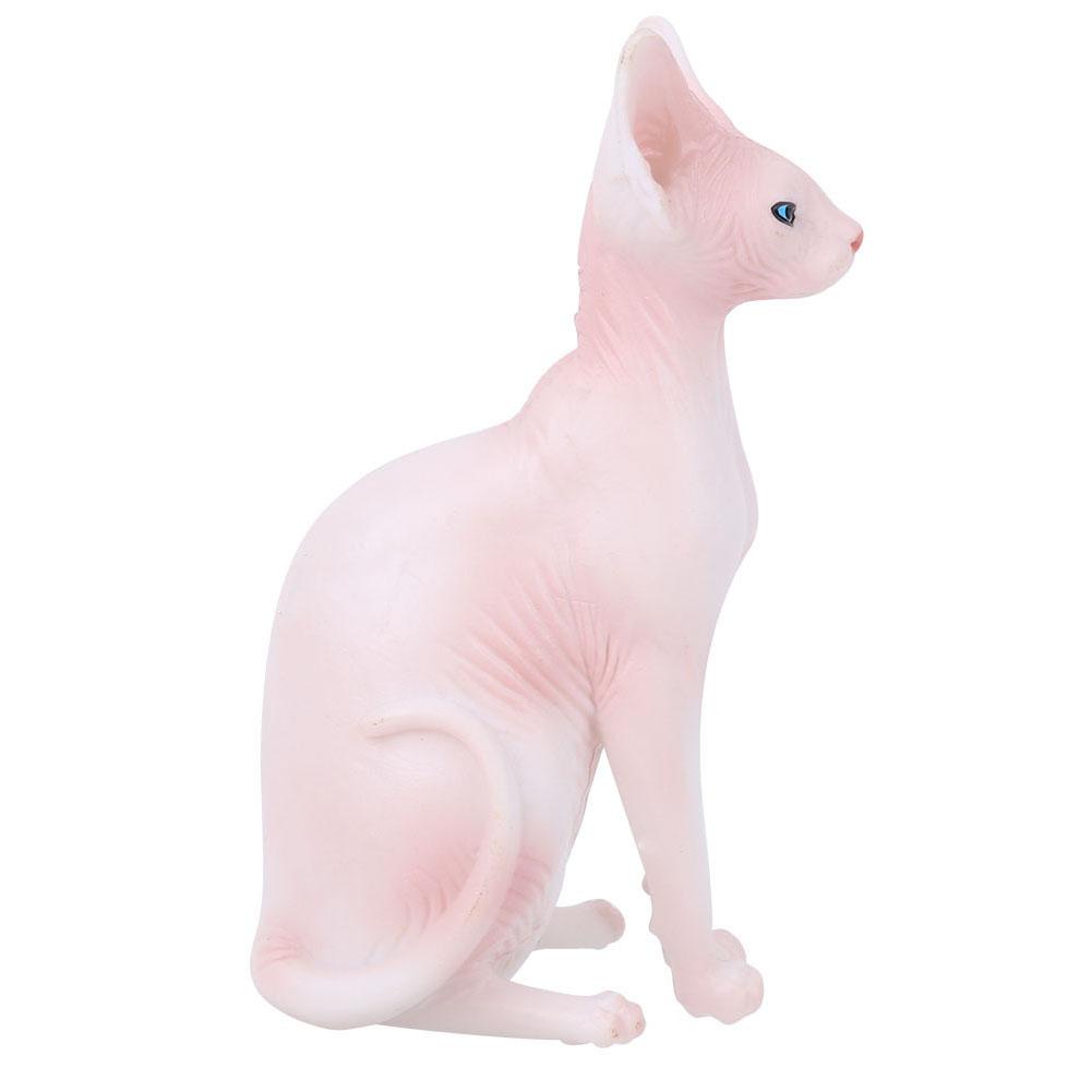 Simulation Hairless Cat Model Home Ornaments Desktop Decoration Kid Children ToyPL127?1562