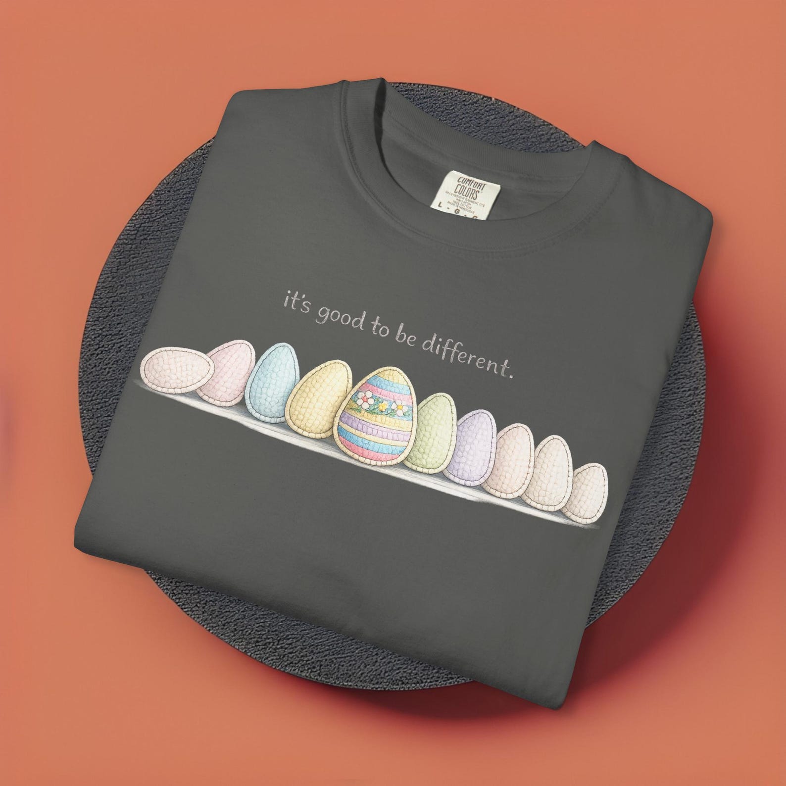 Comfort Colors Easter Egg Shirt, It’s Good To Be Different Tee, Autism Acceptance T shirt, Neurodiversity Shirt Gift, Hospital Staff Tee M