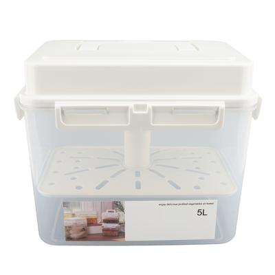 5L Gärlagerbehälter Auslaufsicher mit versiegeltem Deckel Tragbarer Griff Sicher für Pickles