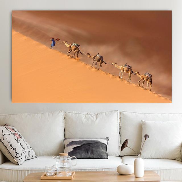 Landscape Desert Mountain Sand Dunes Canvas Painting Posters And Prints Wall Art Pictures For Living Room Home Decor No Frame