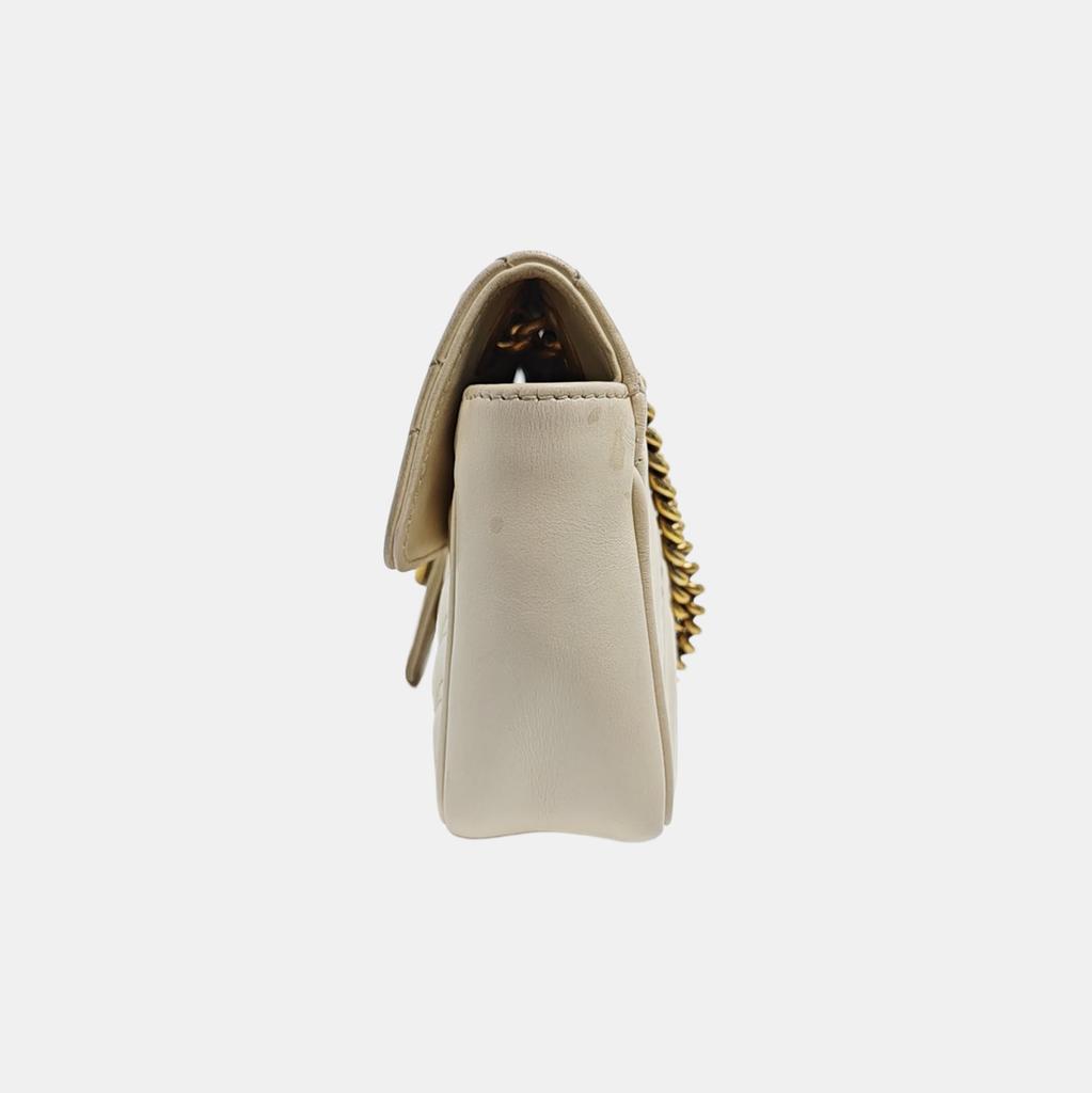 [Pre-Owned] Gucci GG Marmont Matelassé Mini Bag 'White' - Very Good #128IQDE