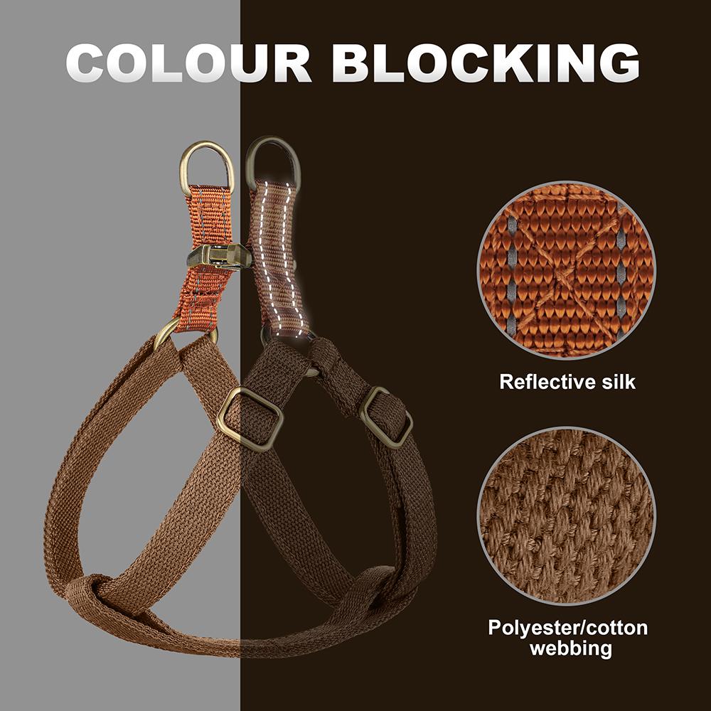 Custom Nylon Buckle Dog Harness Durable Pet Dog Harnesses Reflective Pet Walking Vest Adjustable for Small Medium Large Dogs Pug