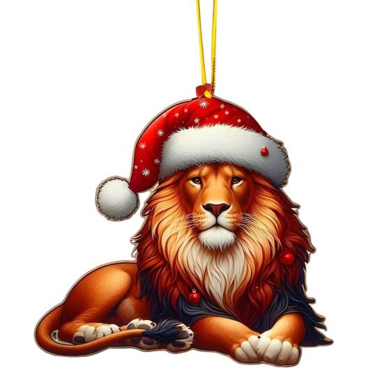 2D Acrylic Christmas Ornament Cute Flat Polar Bear/Octopus/Parrot Animal Car Rear View Mirror Charm Auto Interior Accessories for Window Wall