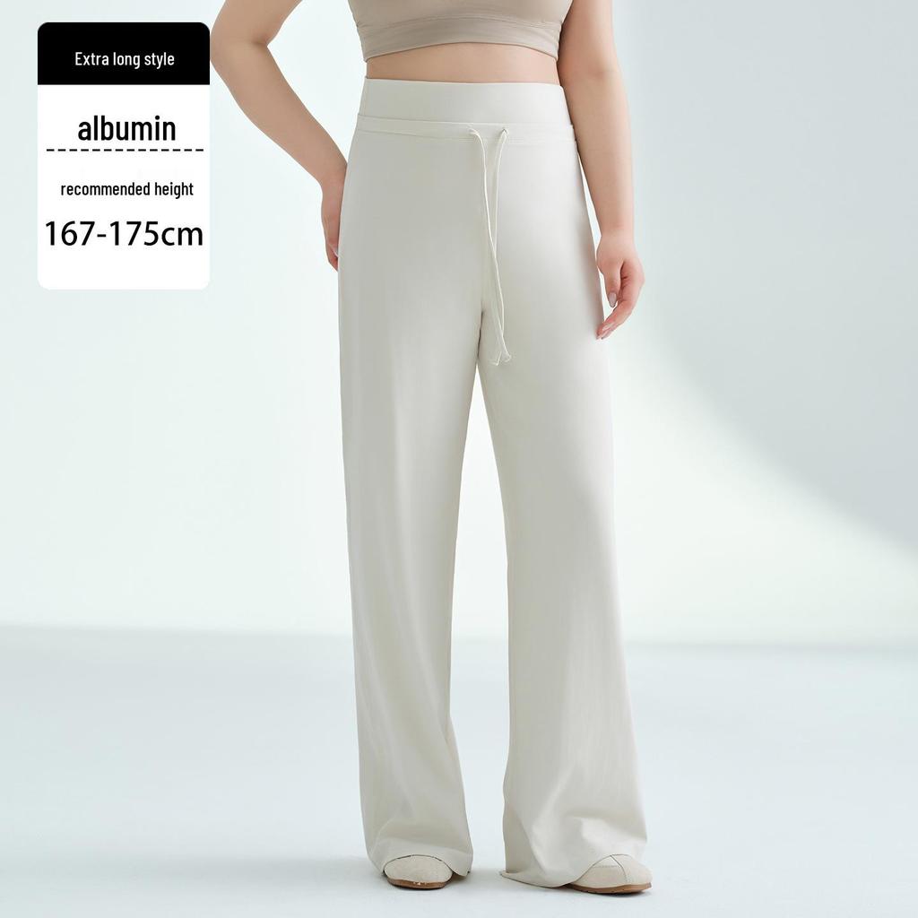 Women's Fleece-Lined Wide-Leg Sports Pants: Loose Fit, Plus Size (up to 220 Jin), Perfect for Running, Yoga, and Fitness.