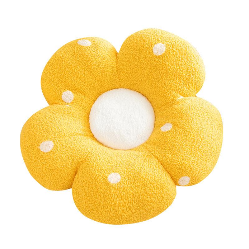 Girl Heart Polka Dot Flower Futon Cushion Plush Toy Petal Doll Home Bay Window Tatami Futon Cushion
