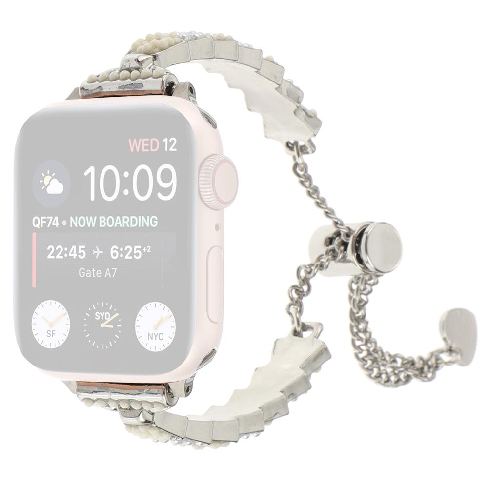 

Strap for Apple Watch Series 10 42mm/9 8 7 41mm/SE (2023) SE (2022) SE 6 5 4 40mm/3 2 1 38mm Metal Watch Band Silver