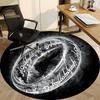 1PC One Ring Office Round Rug, Non-slip, Soft and Durable Office Rug for Interior Decoration, Perfect for Office, Beautiful Decoration