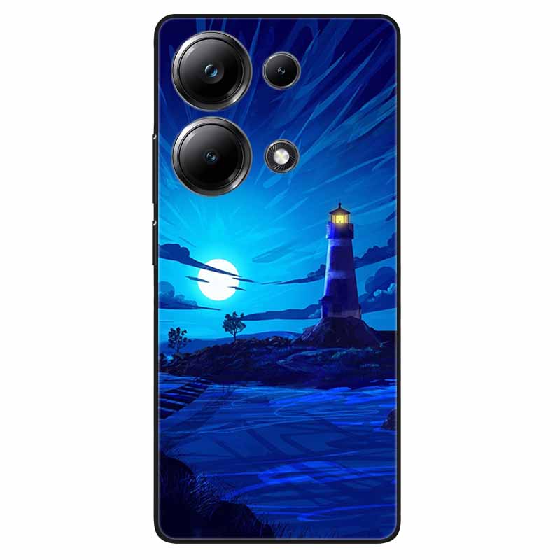 

Чехол для Poco M6 Pro 4G Чехол для телефона Животные Мягкий Силикон ТПУ Чехлы для Xiaomi Poco M6 Pro Ударопрочный Fundas Волк M 6 Pro M6Pro Poco M6 Pro 4G