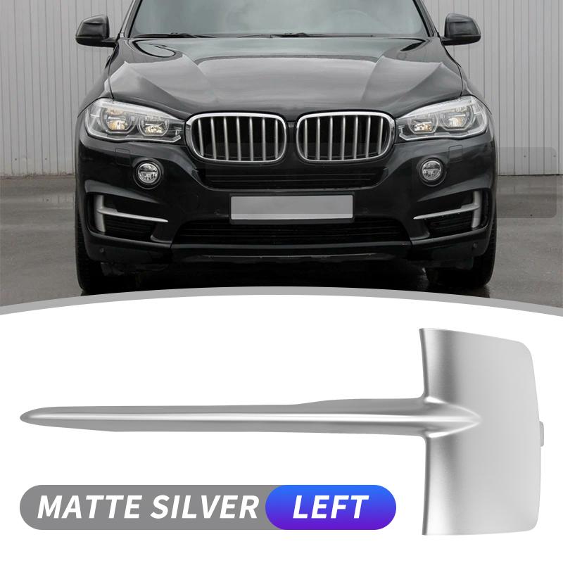 51117303113 51117303114 Front Bumper Grille Trim Molding ABS For BMW X5 F15 35i 35ix 35dx 40ex 2014 2015 2016 2017 Matte Silver