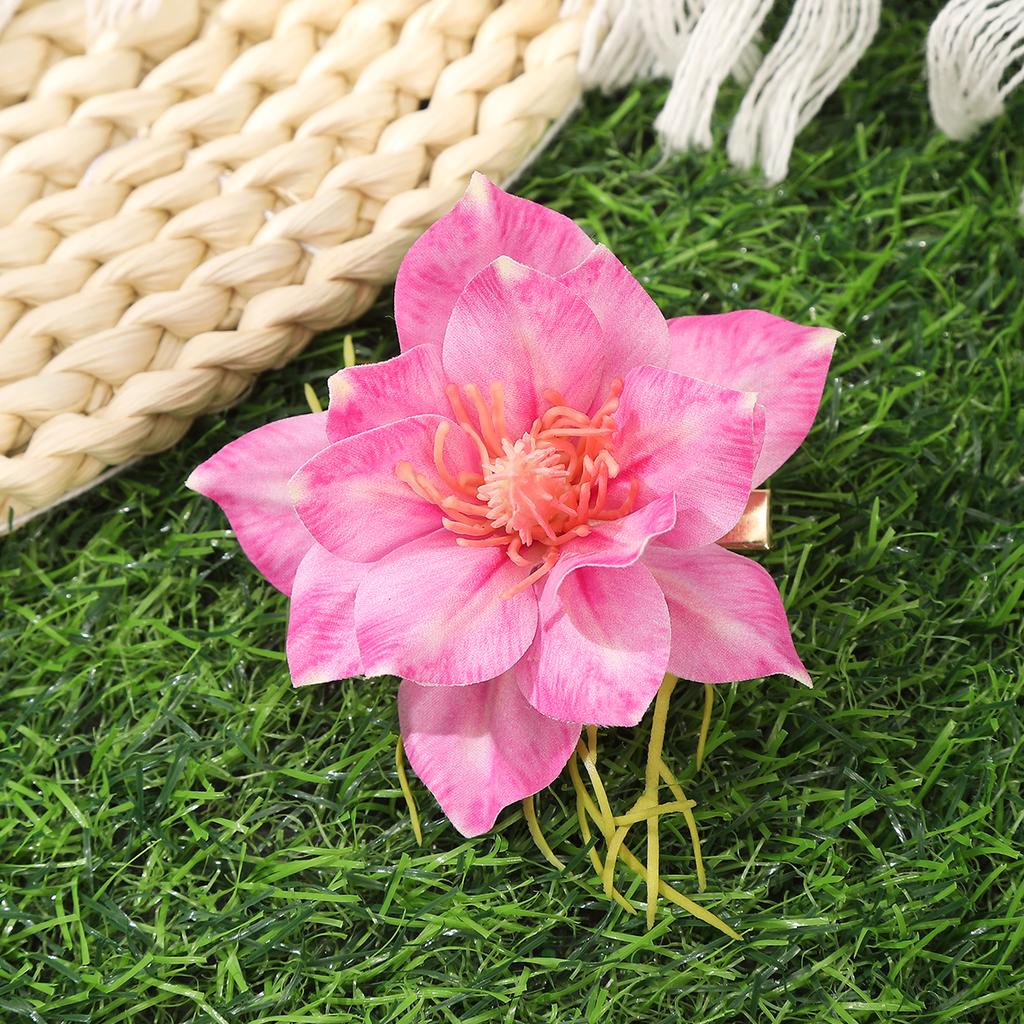 AWAYTR Artificial Beauty Peony Duckbill Hairpin Floral Hair Clips Valentine Headwear Girl Hair Accessories Festival Gift