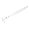 Tongue Brush Silicone Portable Freshen Breath Tongue Scraper Cleaner for Oral Care White Transparent
