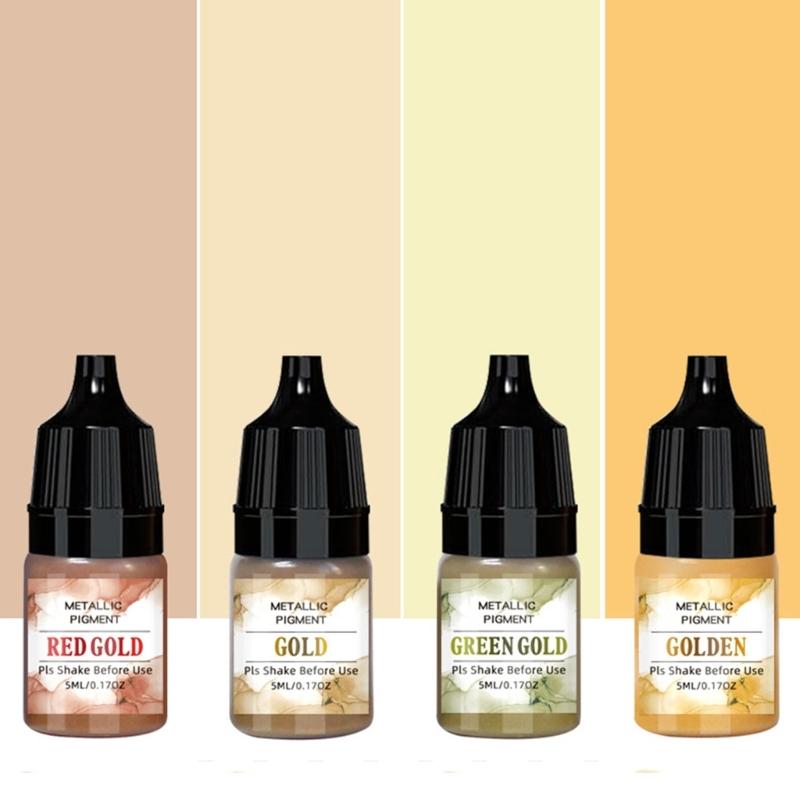 24 Bottles Ink Set Epoxy Resin Dye Jewelry Making Supplies Intense Pigment Colors Suitable for Crafting and Jewelry